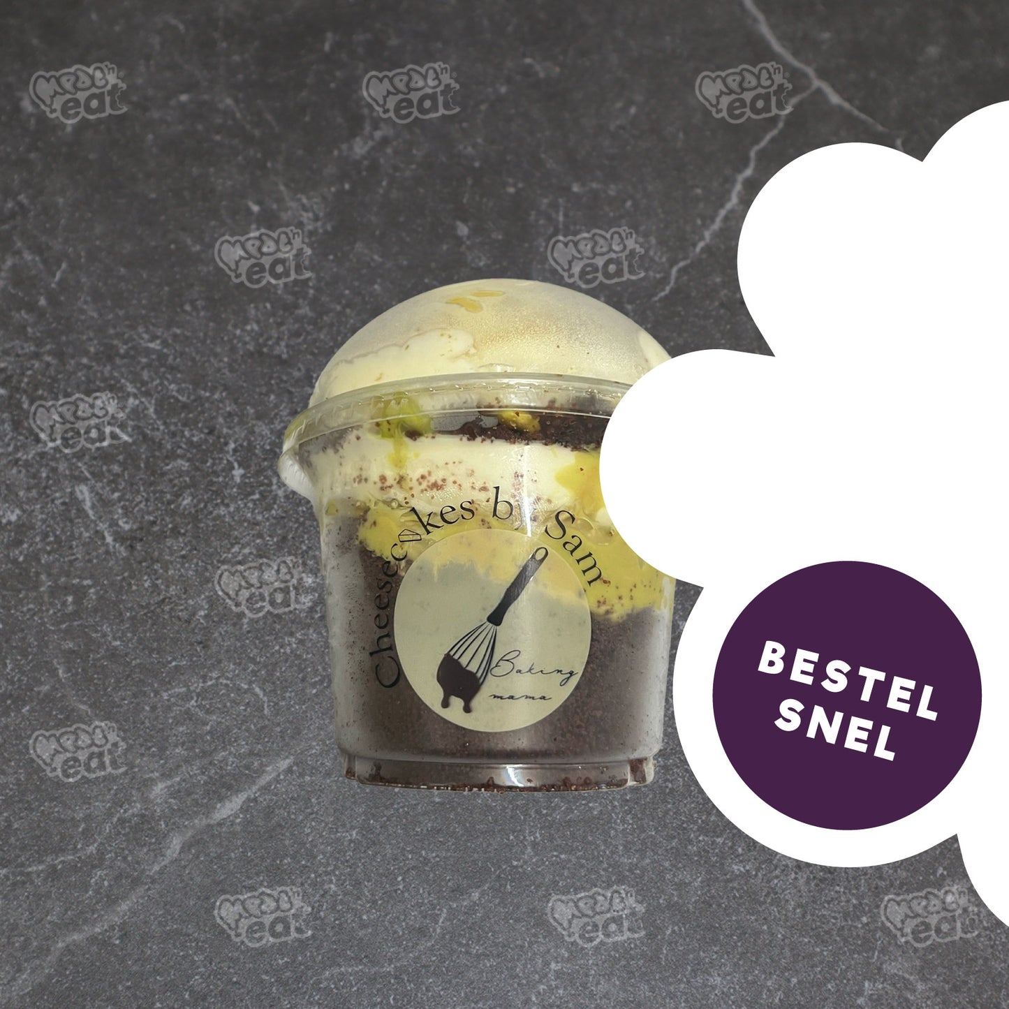 Brownie Dubai Jar Cheesecake by Sam *Nieuw