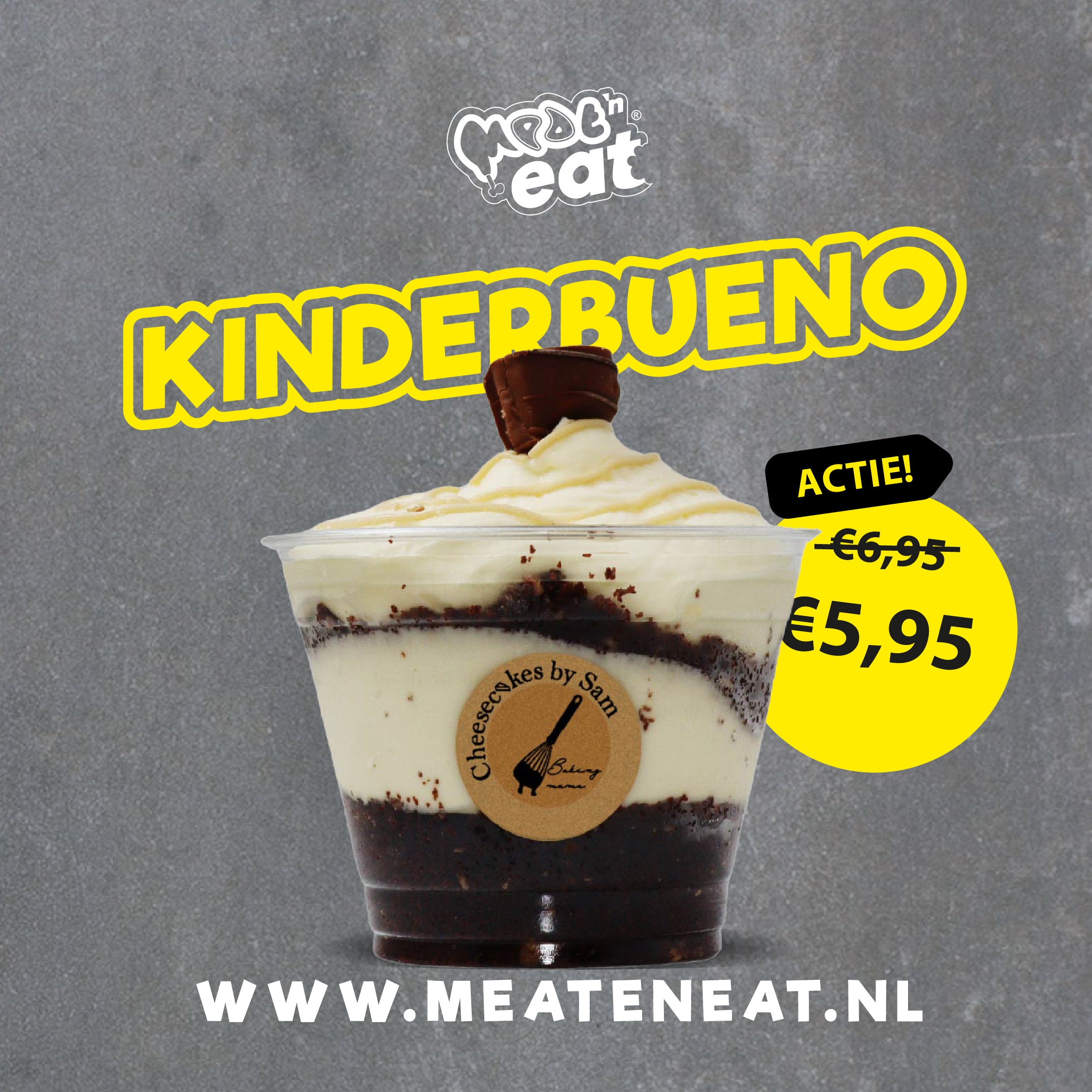 Kinder Bueno Cheesecake Jar by Sam *Nieuw