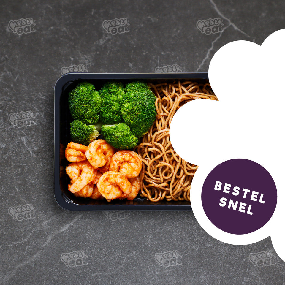 Garnalen eiernoedels groente