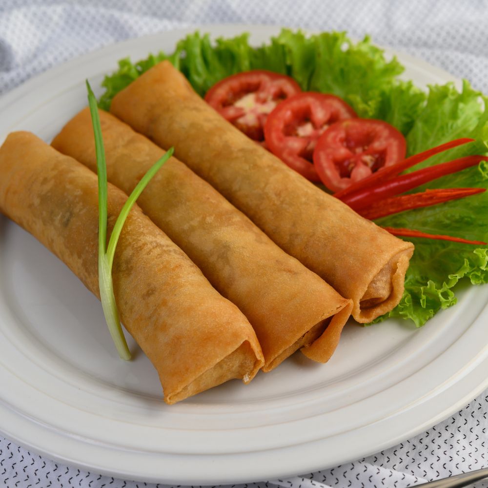 Gefrituurde Springrolls met Kippenvlees