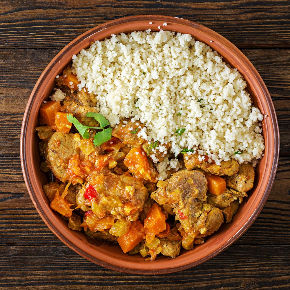 Couscous met Kip en romige saus