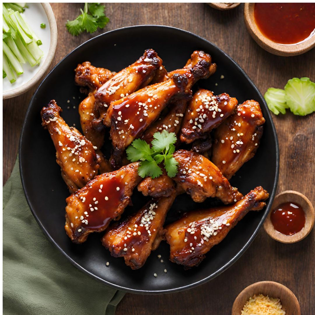Heerlijke teriyaki kipvleugels