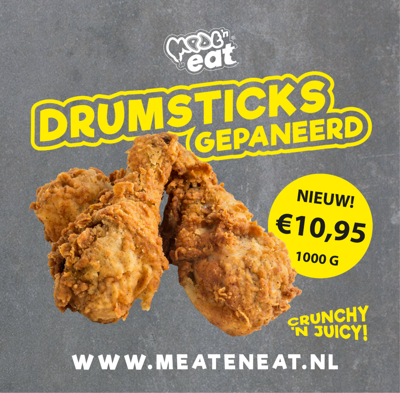 Gepaneerde drumsticks 1kg
