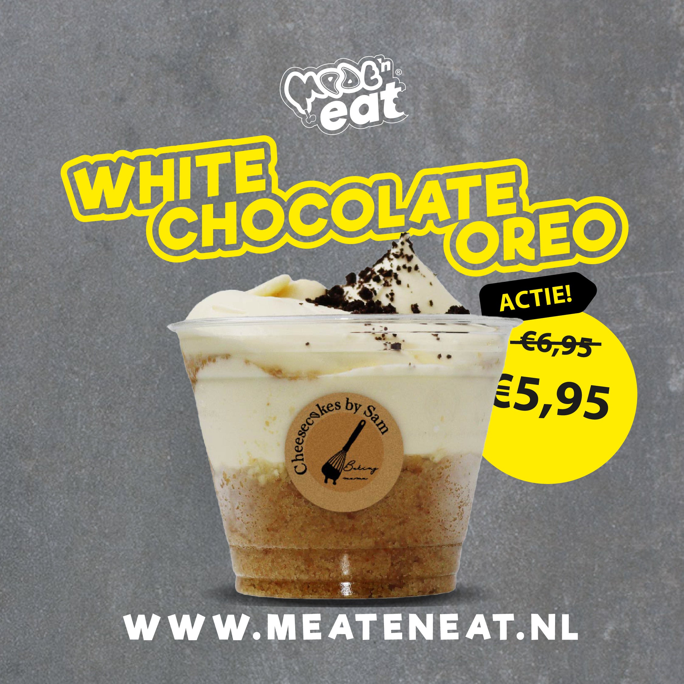 White Chocolate Oreo Cheesecake Jar by Sam *Nieuw