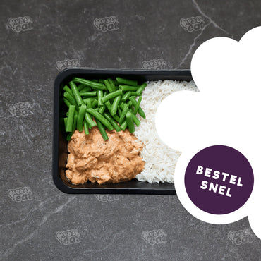 Kipsate rijst groente