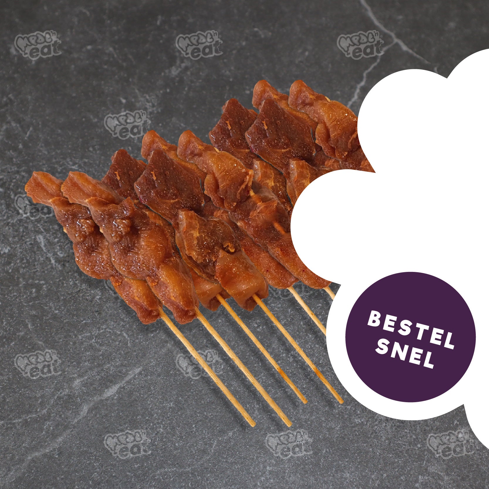 NIEUW Kipfilet sate stokjes 10x *Tijdelijke actie assortiment OP=OP