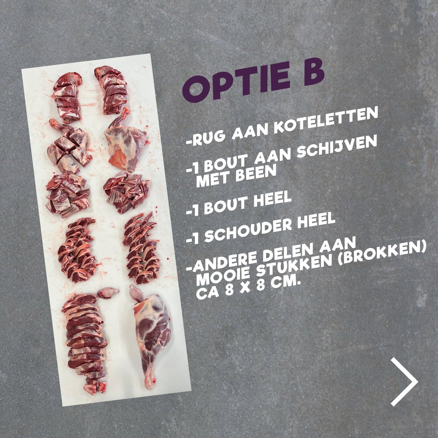 Offerlam 2025 - Gesneden Optie A of B - 2e Dag - All-in prijs - Thuisgeleverd