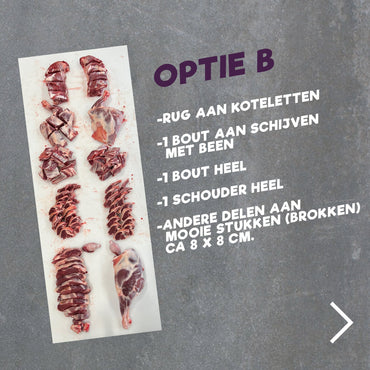 Offerlam 2025 - Gesneden Optie A of B - 2e Dag - All-in prijs - Thuisgeleverd